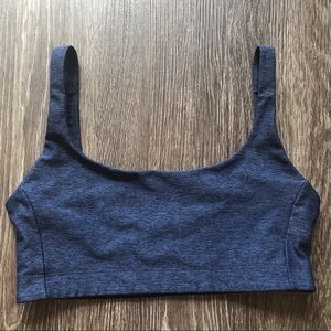 Outdoor Voices Double Time bra, Navy, Small